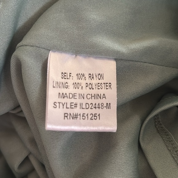 Baltic Born Felicity Smocked Midi Dress Sz S Dusty Sage Spring Summer Boho - Picture 8 of 10